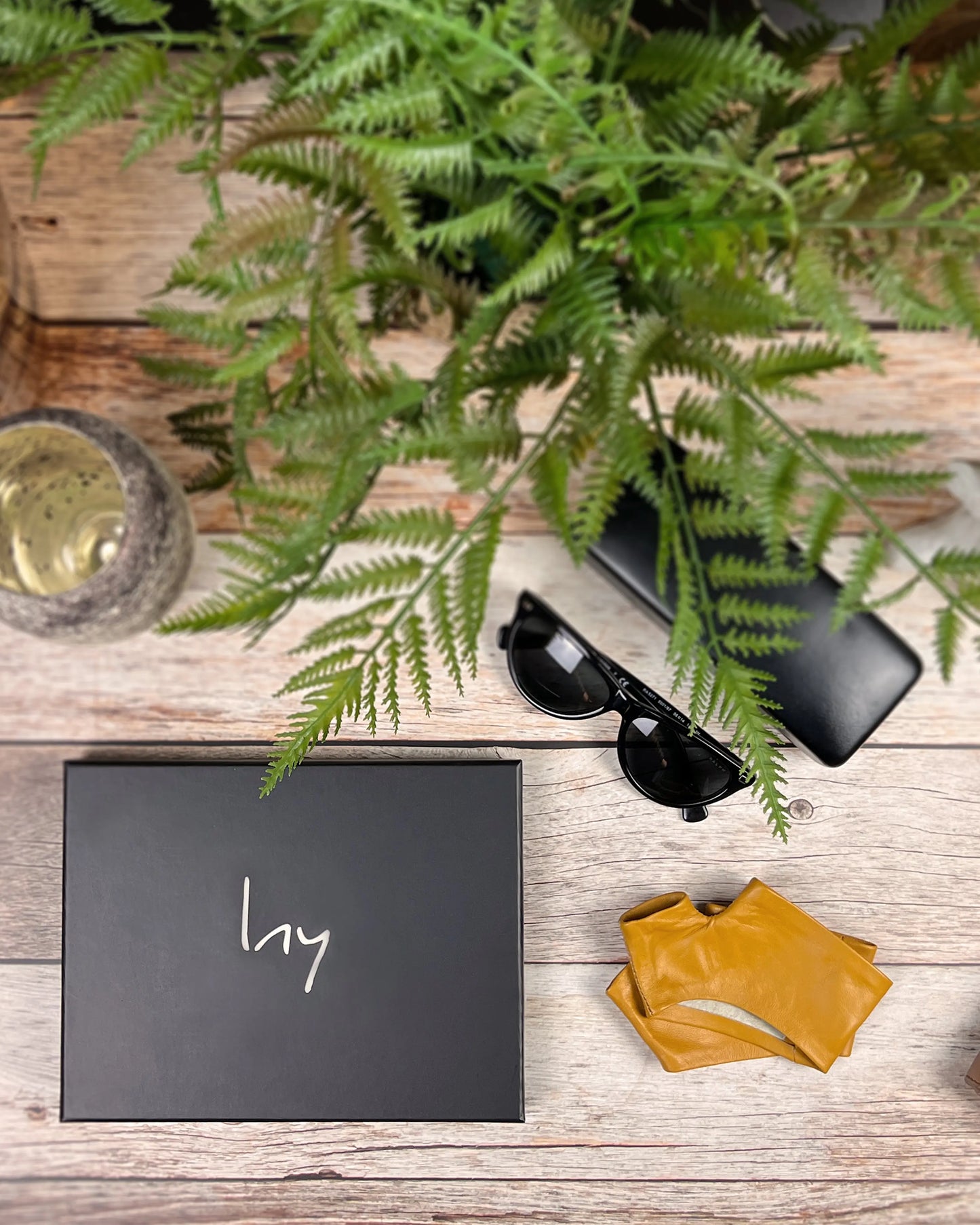 lny "Mini" Gloves Mustard lny-germany